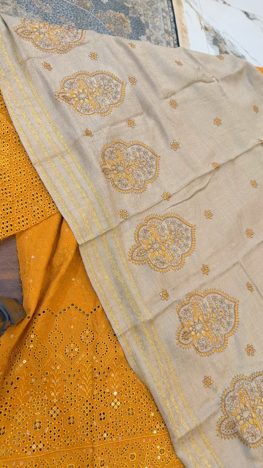 Mahees by riaz arts luxury embroided 3pc code 03