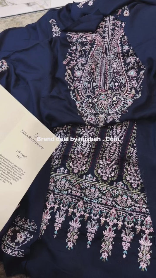 Zara shahjahan luxury embroided 3pc making