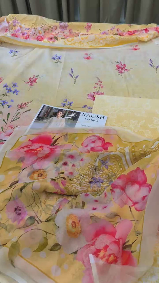 Naqash printed lawn 3pc