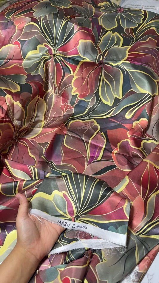 Maria b shamose / satin silk 2pc