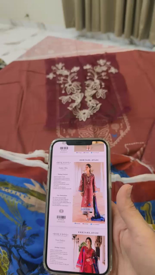 Mushq 💯 percent original luxury lawn 3pc