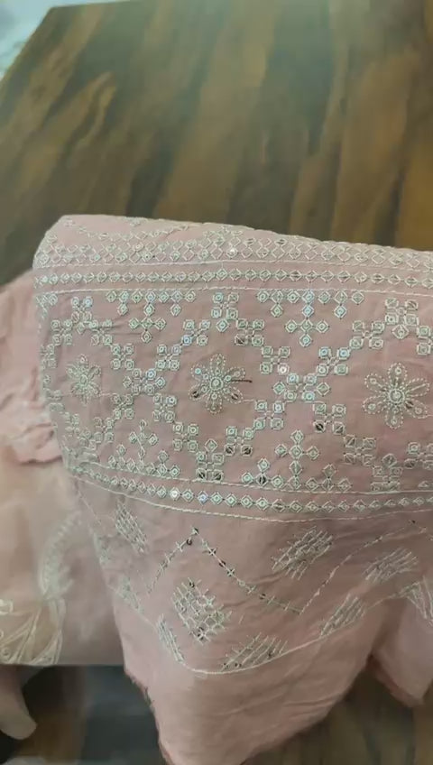Batik embroidered 3pc winter
