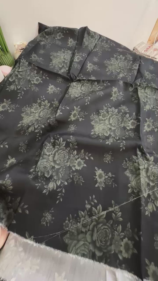 Xenia all over printed viscose silk 2 pc