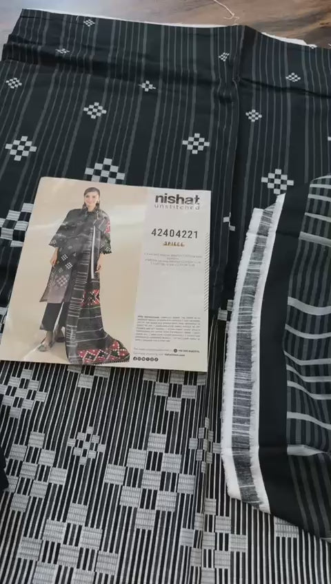 Nishat winter khadar 3pc