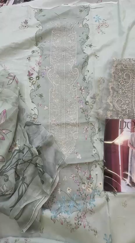 Rang rasiya Design 03 Dosti luxury embroidered lawn 3pc on clearance