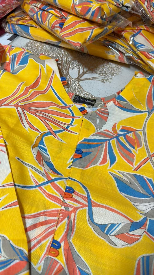 Misbah's stitched printed winter 2pc