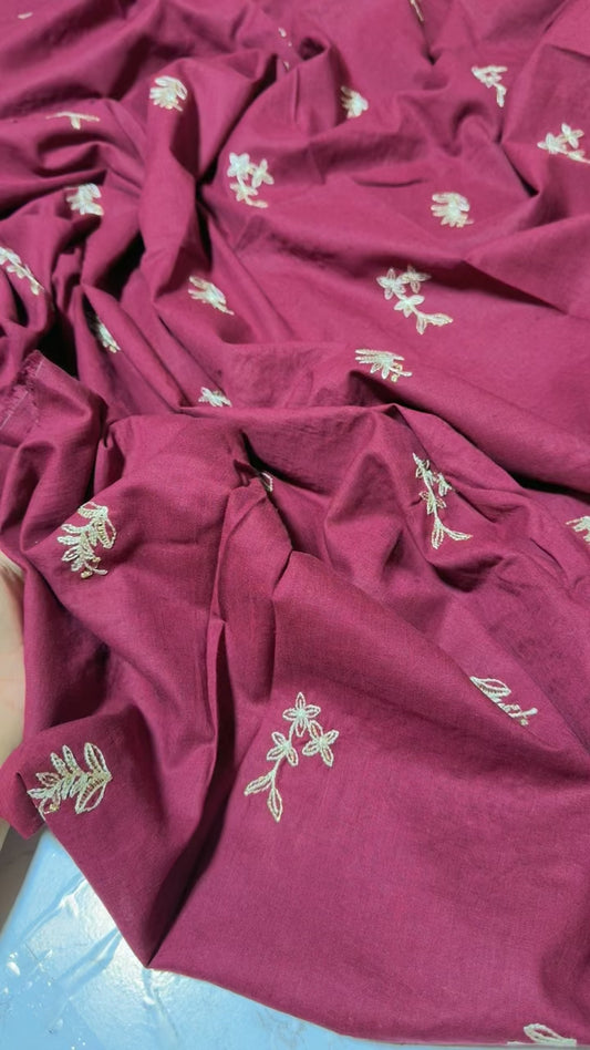 Sapphire embroided  shirt khaddar cotton