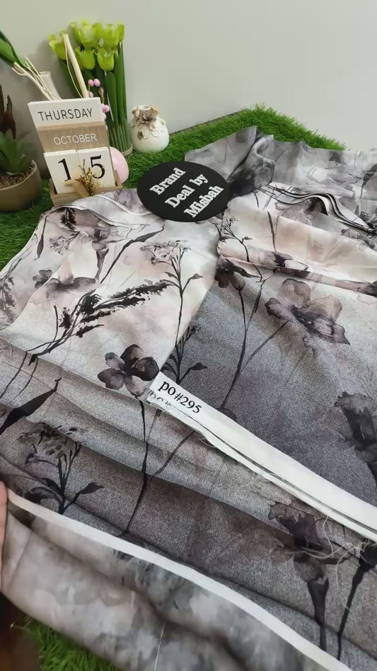 Ethnic printed viscose silk 2 pc