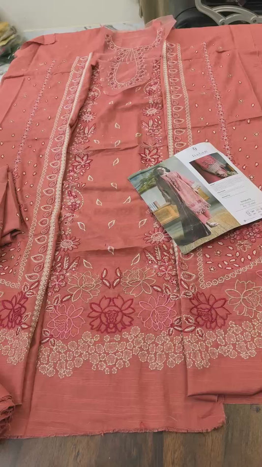Faiza faisal luxury embroidered winter khadar 3pc