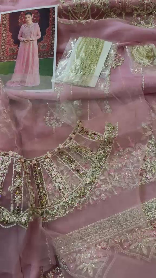 Mushq roheenaz luxury embroided chiffon 3pc
