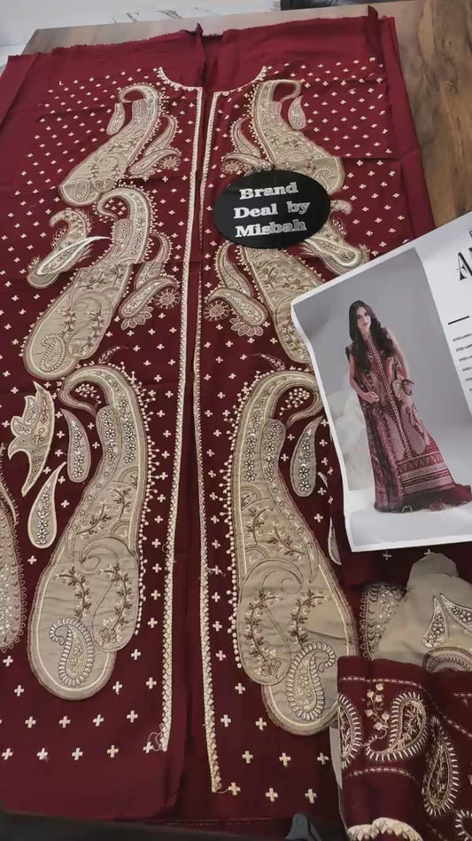 Bin ilyas luxury embroidered lawn 3pc