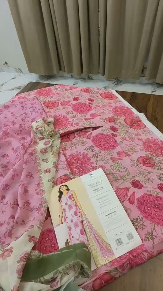 Faiza faisal printed lawn 3pc