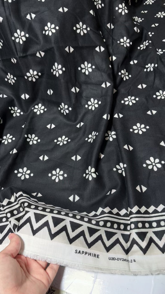 Sapphire printed khadar 2pc