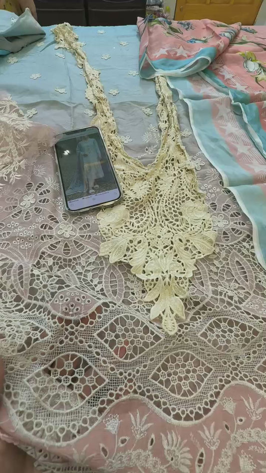 Mushq lawn 3pc luxury embroidered