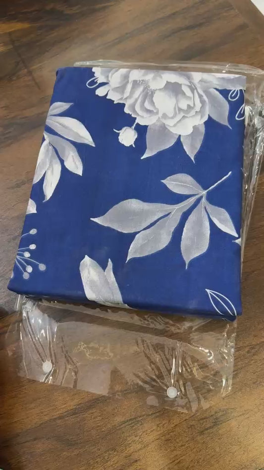 Sapphire king size bed sheet with 2 pillow cover