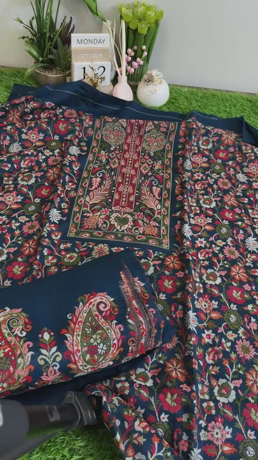 Kani wool 3pc winter teel blue