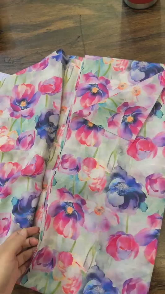 All over Printed lawn 2 PC