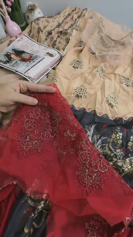 Noor by Sadia Asad winter embroidered 3pc