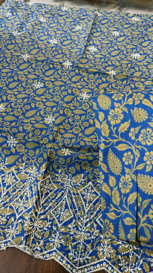 Lawn embroidered 2 pc