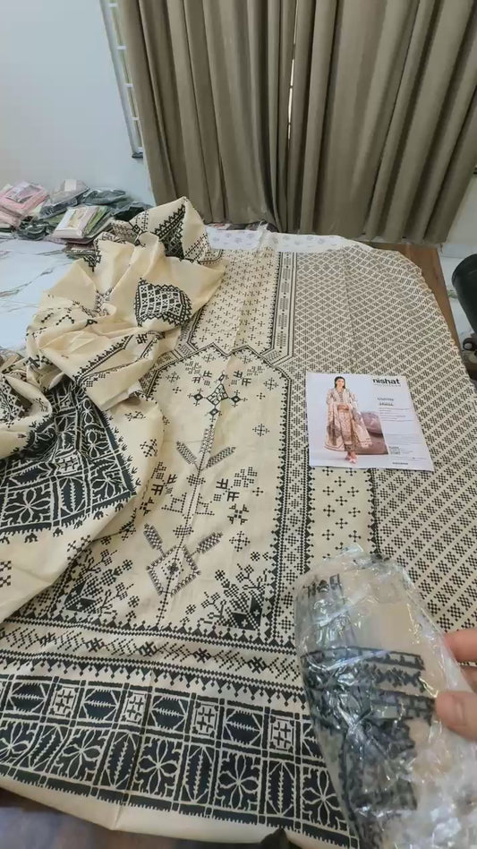 Nishat Printed Lawn 3pc