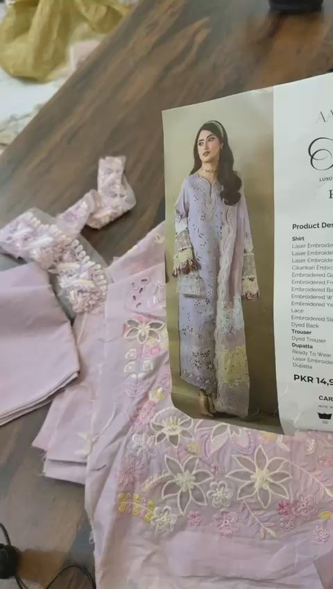Abyan by qalamkar luxury embroidered lawn 3pc on clearance b fresh