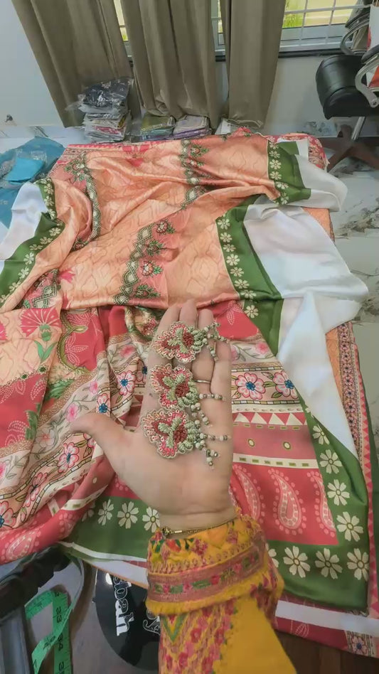 Mushq Nirvana printed silk collection 3pc