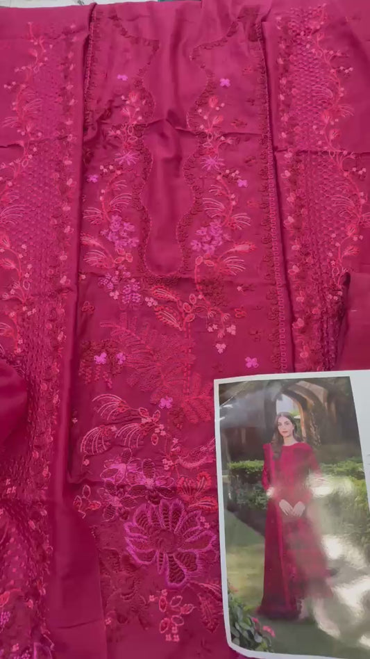 Binilyas luxury embroided lawn 3pc