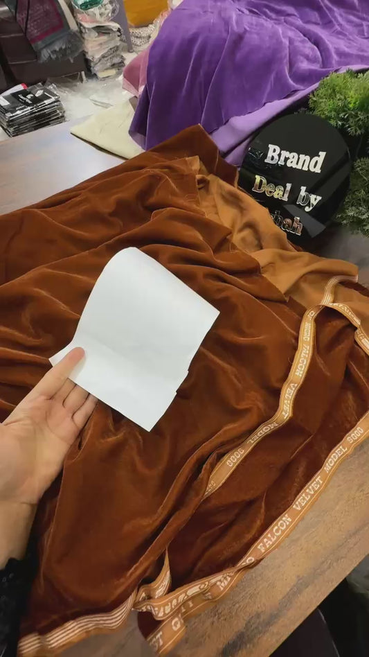9000 micro velvet 2 pc complete 5 yard fabric