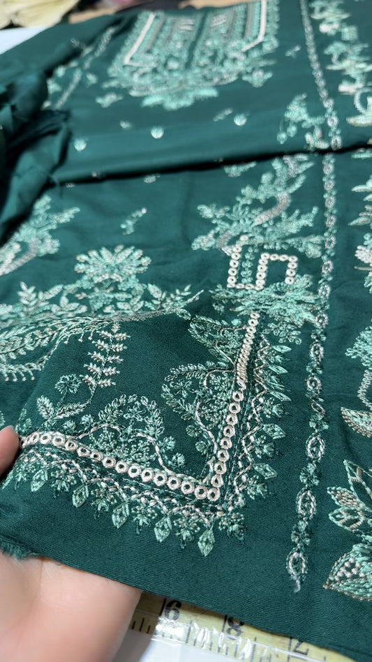 Nureh luxury embroided winter 3pc