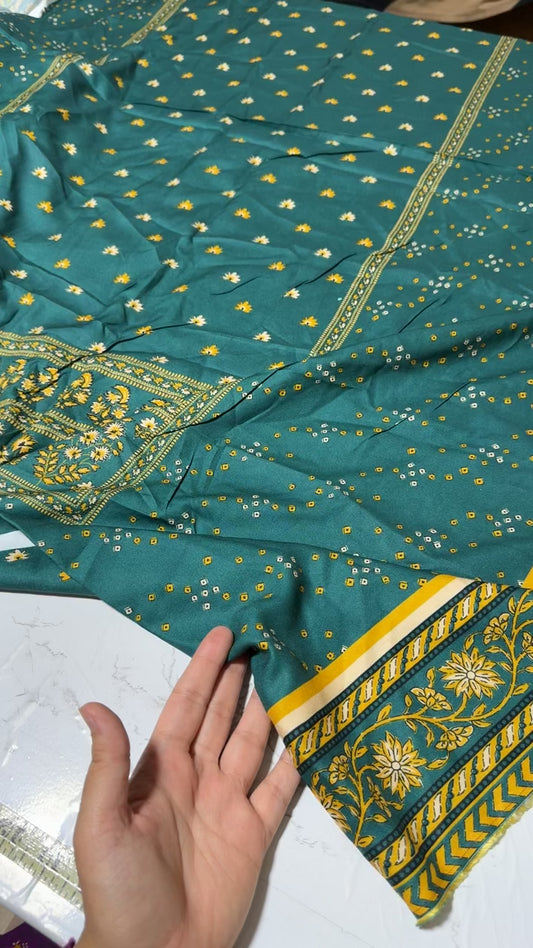 Sapphire printed linen 2pc
