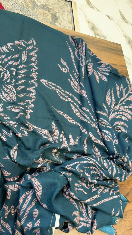 Sapphire winter wool shawl