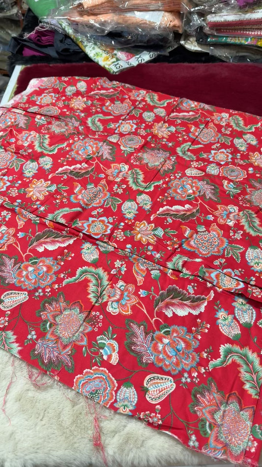 Printed winter coord set unstitched 2pc