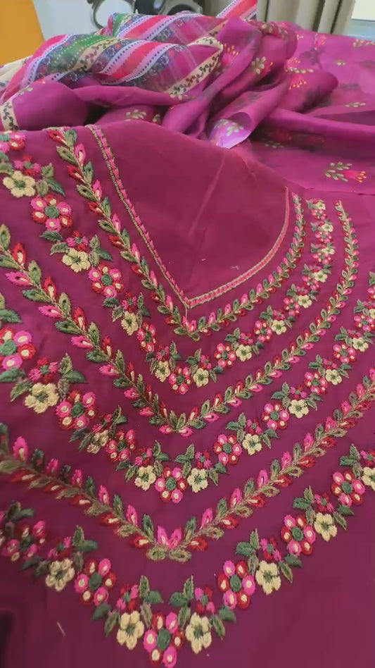 Jazmine embroidered lawn 3pc