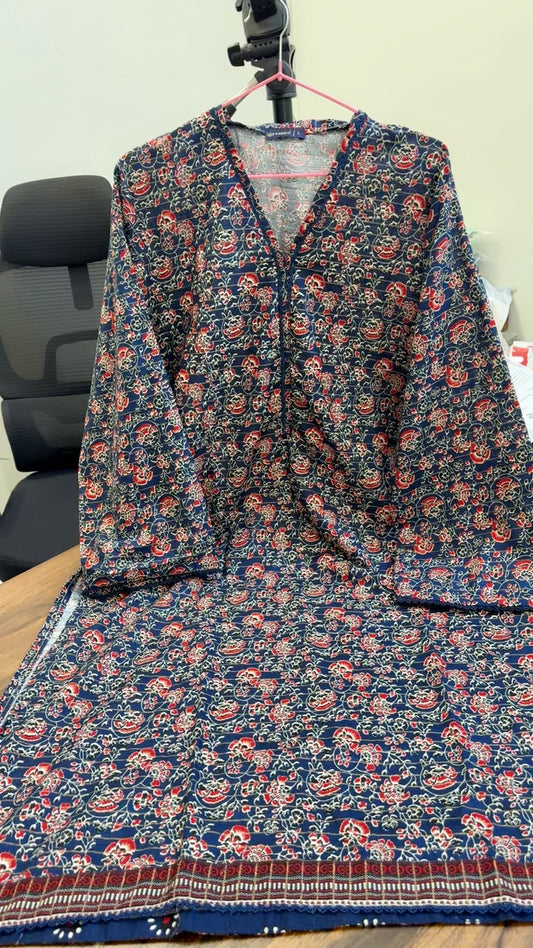 Bin saeed printed winter khaddar 3 pc