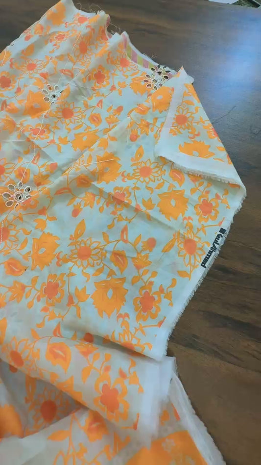 Gull Ahmed embroided lawn shirt