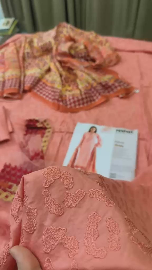Nishat embroidered lawn 3pc