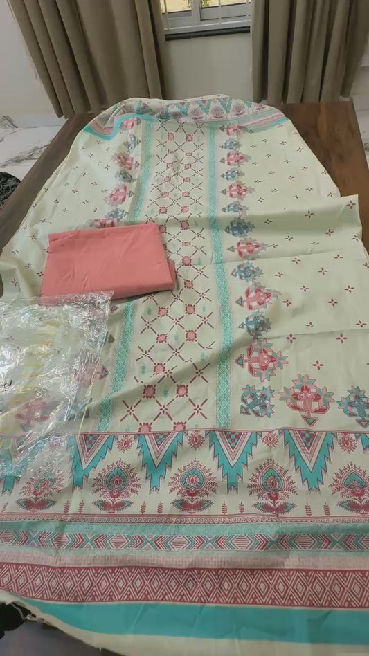 Saya printed lawn 2pc (clearance)