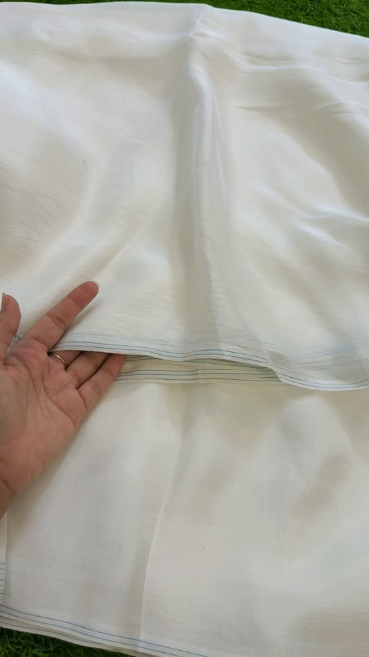 Pure medium silk duppata dyeable