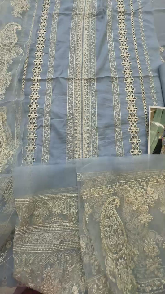 Bin ilyas luxury embroidered lawn 3pc