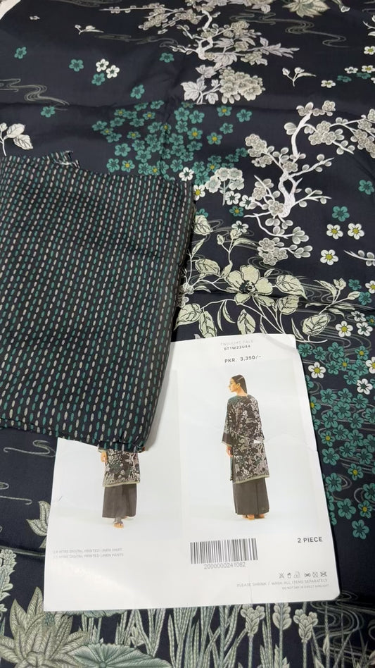 Beechtree printed viscose linen 2pc