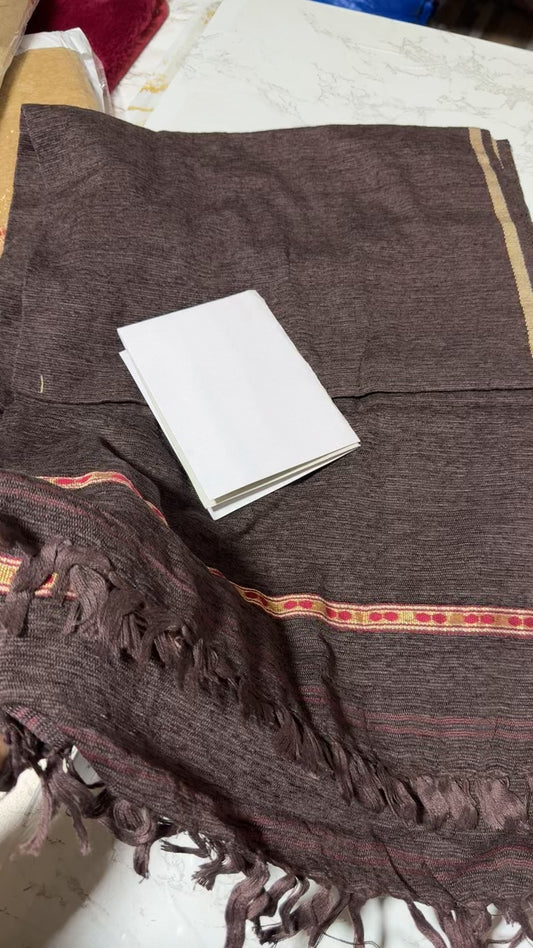 Gents woolen velvet mini shawl (a11)