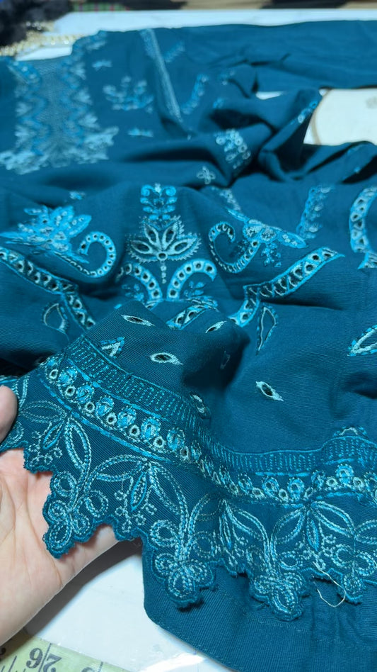Beyond east winter khadar embroided stitched 2pc