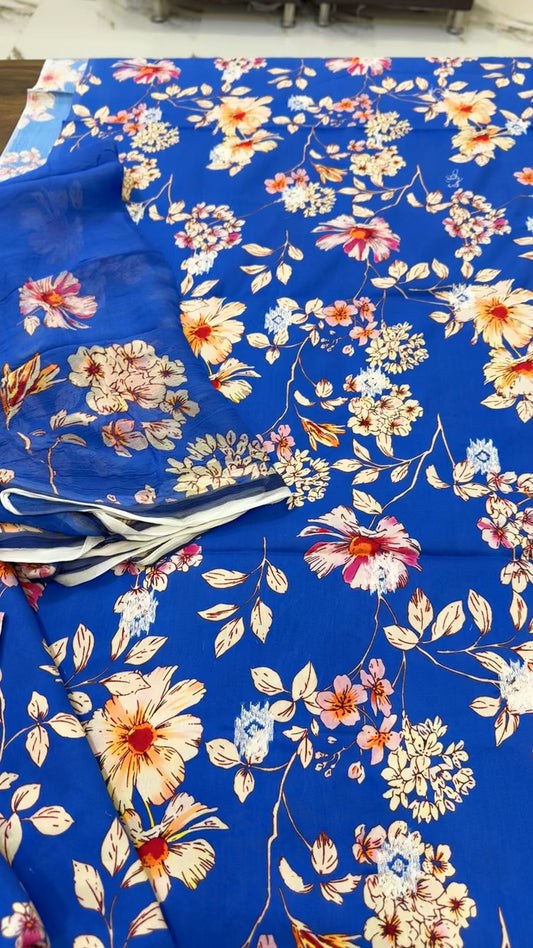 Bareeze style embroided linen 3pc