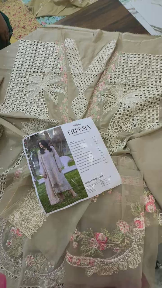 Bin ilyas luxury embroidered lawn 3pc
