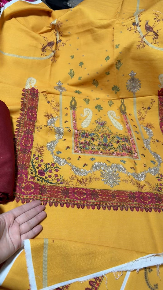 Sana safinaz printed khadar 2pc