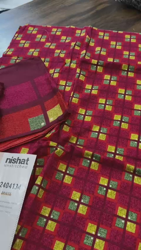 Nishat winter khadar 3pc