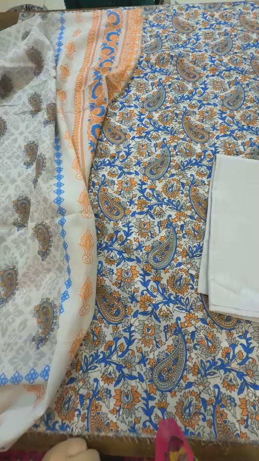 Luxury embroided lawn 3pc