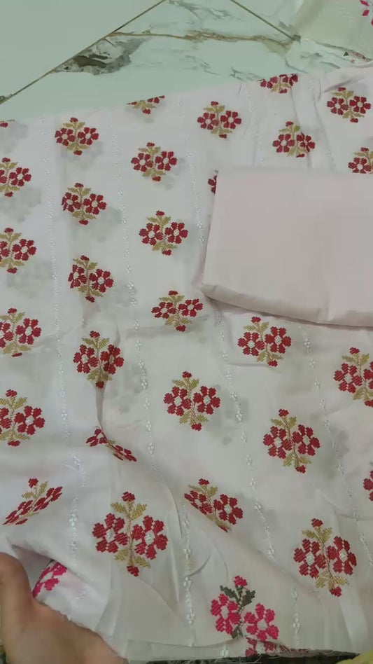 Bareeze style embroided lawn 2pc