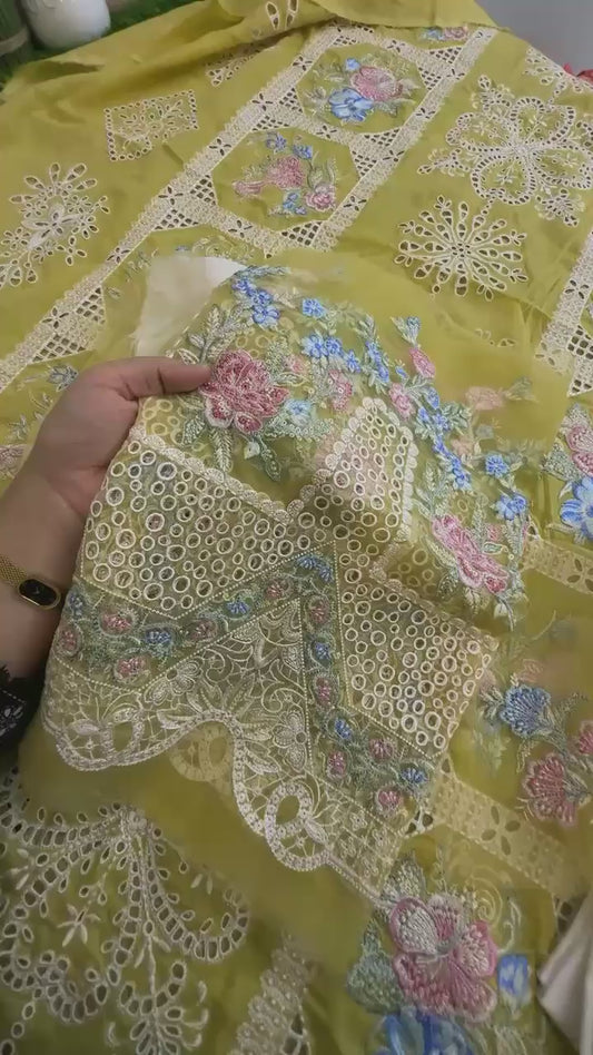 Mushq luxury embroidered lawn 2pc