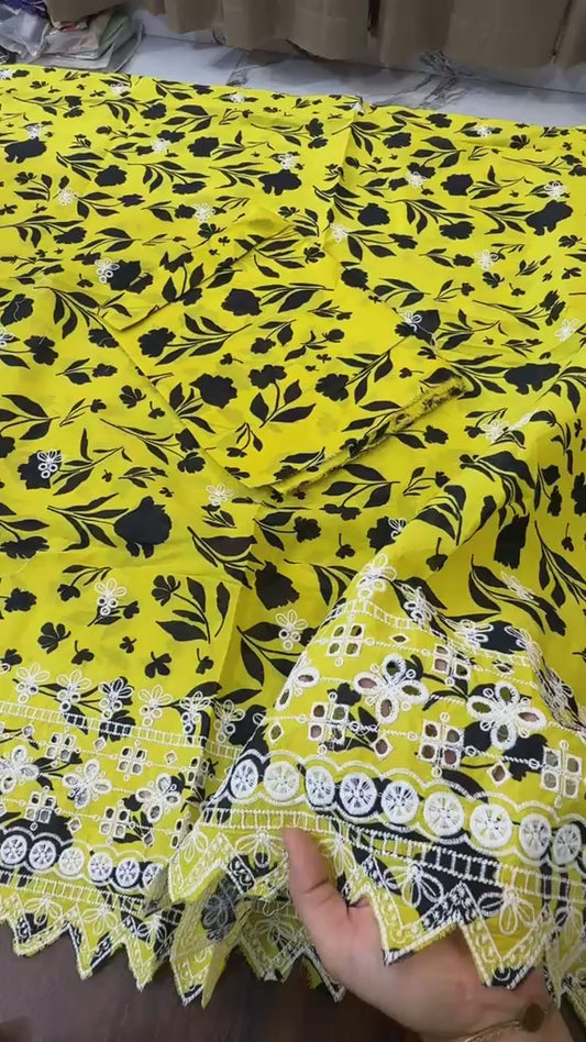 Lawn embroidered 2 pc